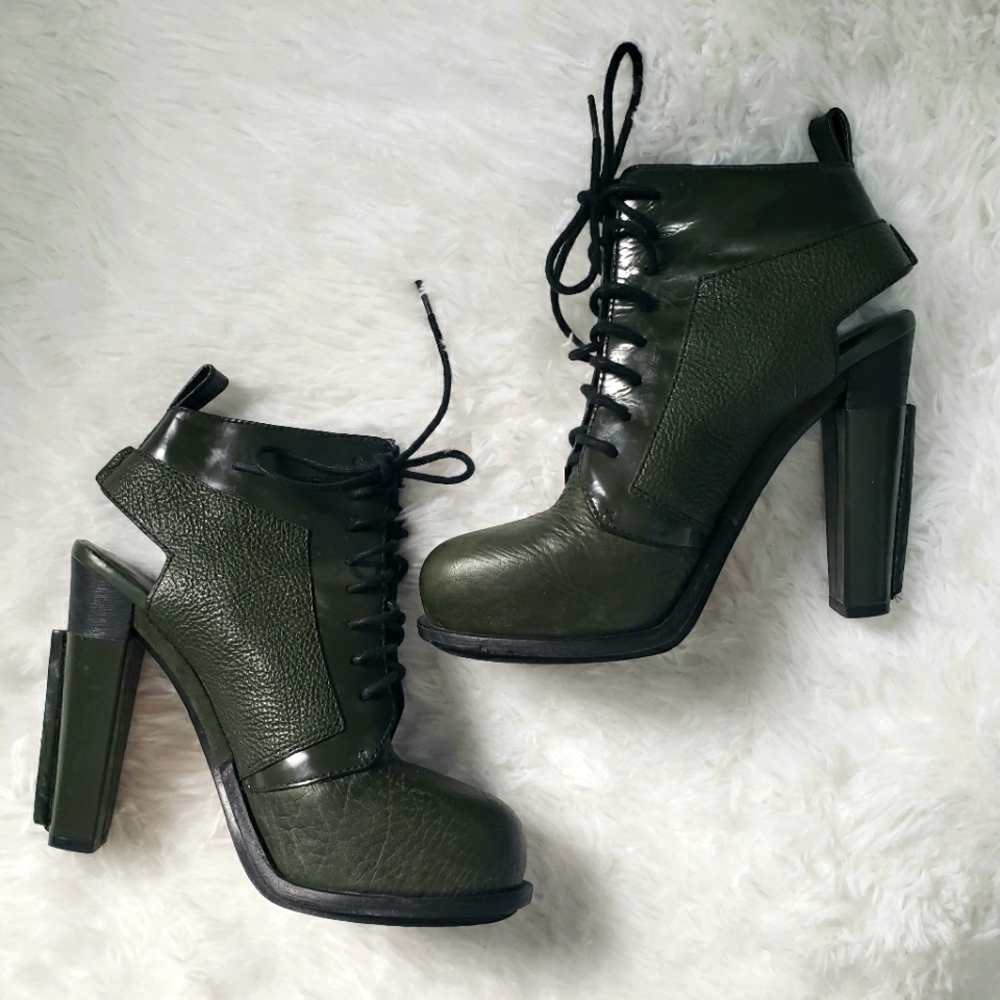 HP 🎉 Alexander Wang Booties Dakota 7 Boots Army Olive